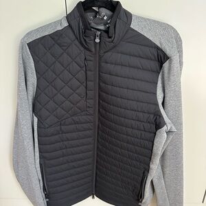 Greyson Black and Gray Puffer Jacket with Quilted Design